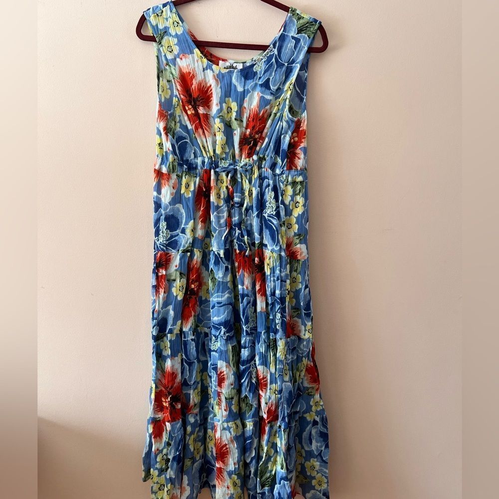 Vintage Indian cotton tropical dress